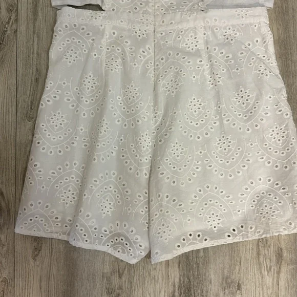 New York & Company white eyelet romper - Picture 6 of 7